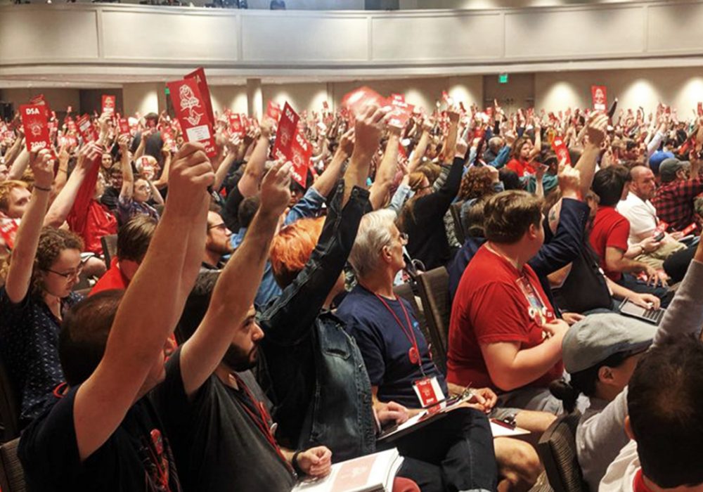 Maine DSA Convention delegates: empowering the working class