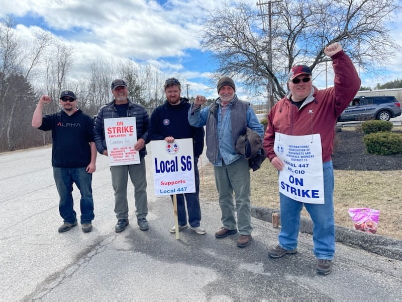 On the Line with Striking Machinists